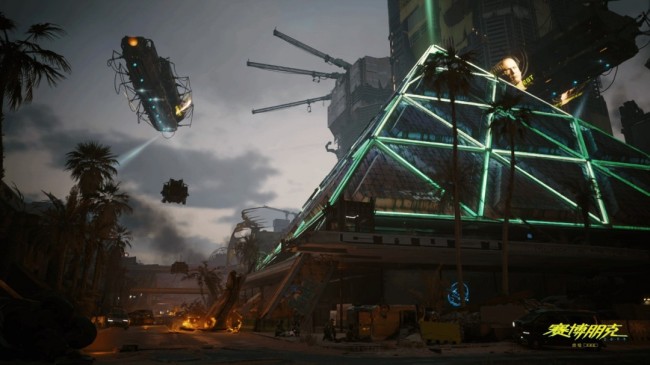 《赛博朋克2077》NS2版截图 画面细节很不错